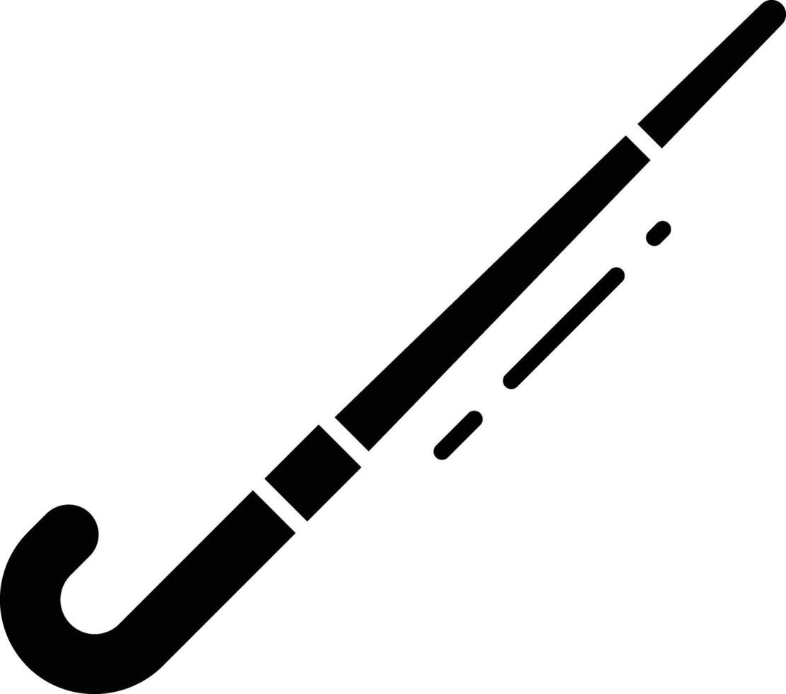 Hockey solid glyph illustration vector