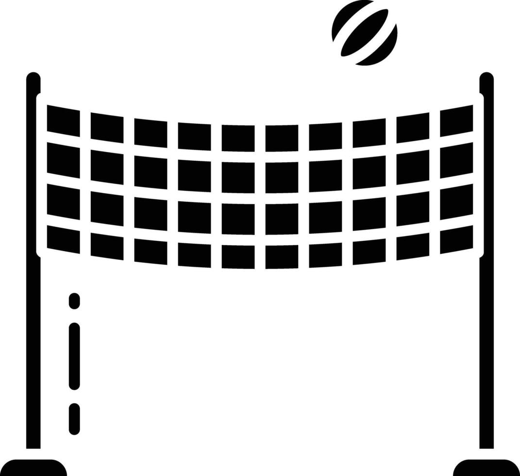 Net solid glyph illustration vector