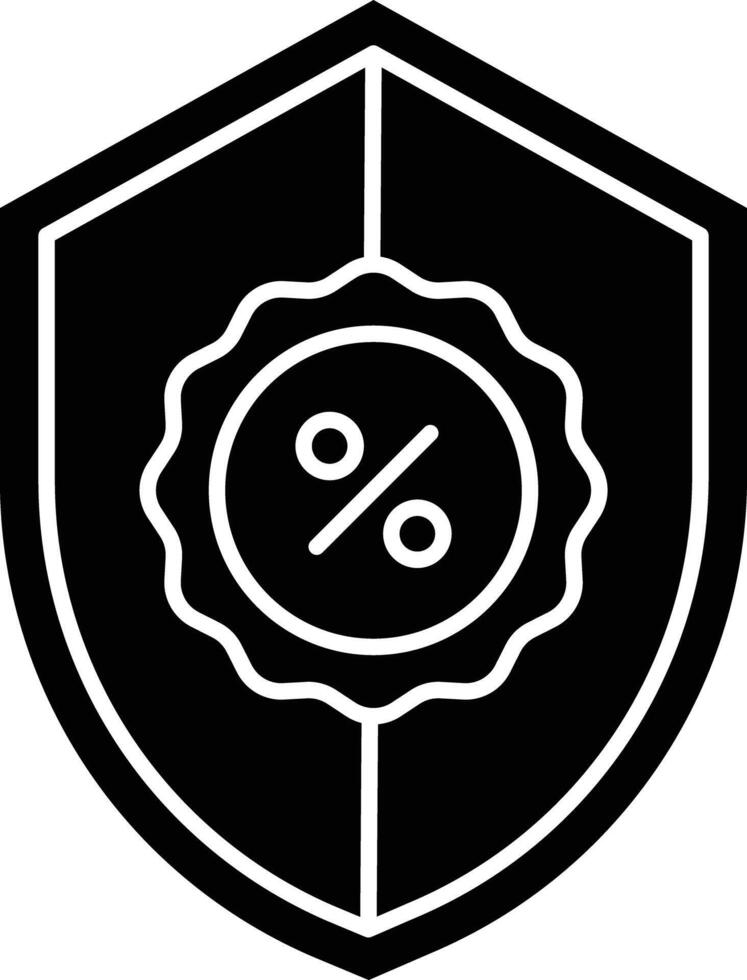 Warranty solid glyph illustration vector