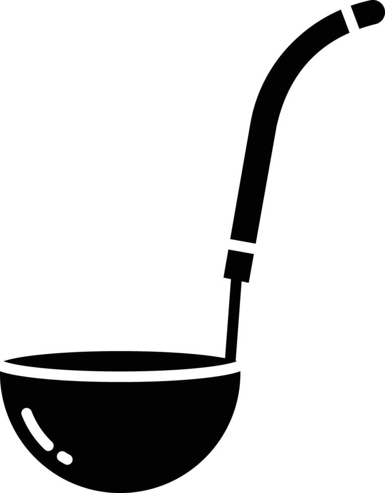 Ladle solid glyph illustration vector