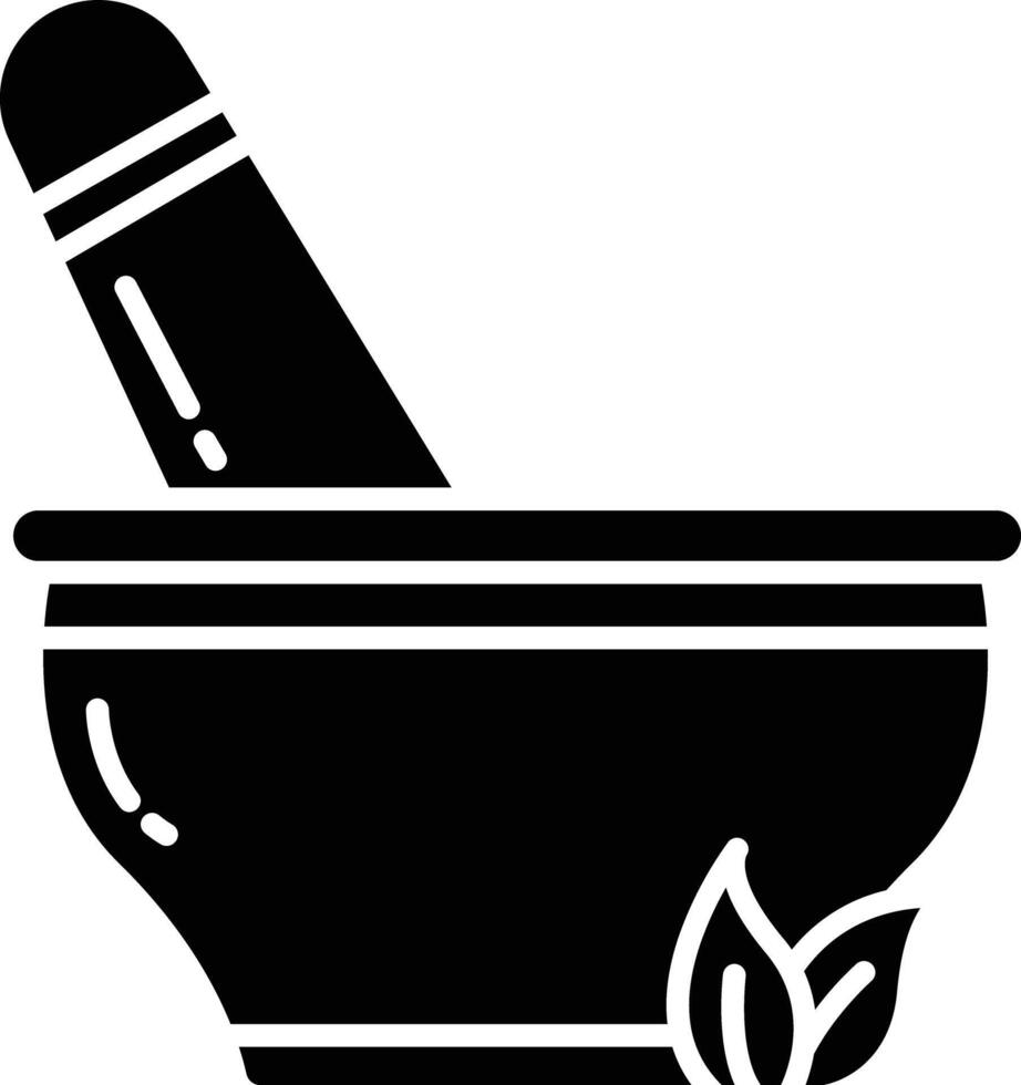 Mortar solid glyph illustration vector