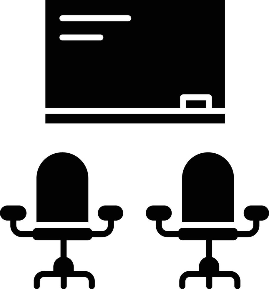 class room board solid glyph illustration vector