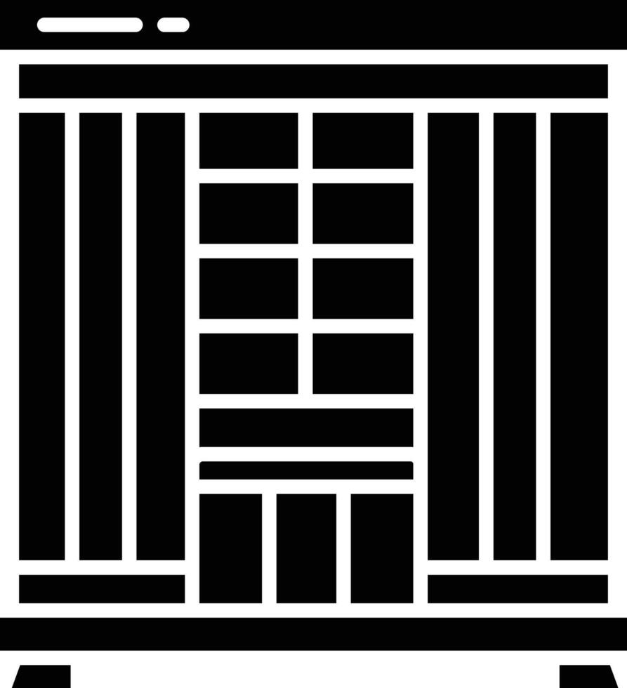 Infrared Sauna solid glyph illustration vector