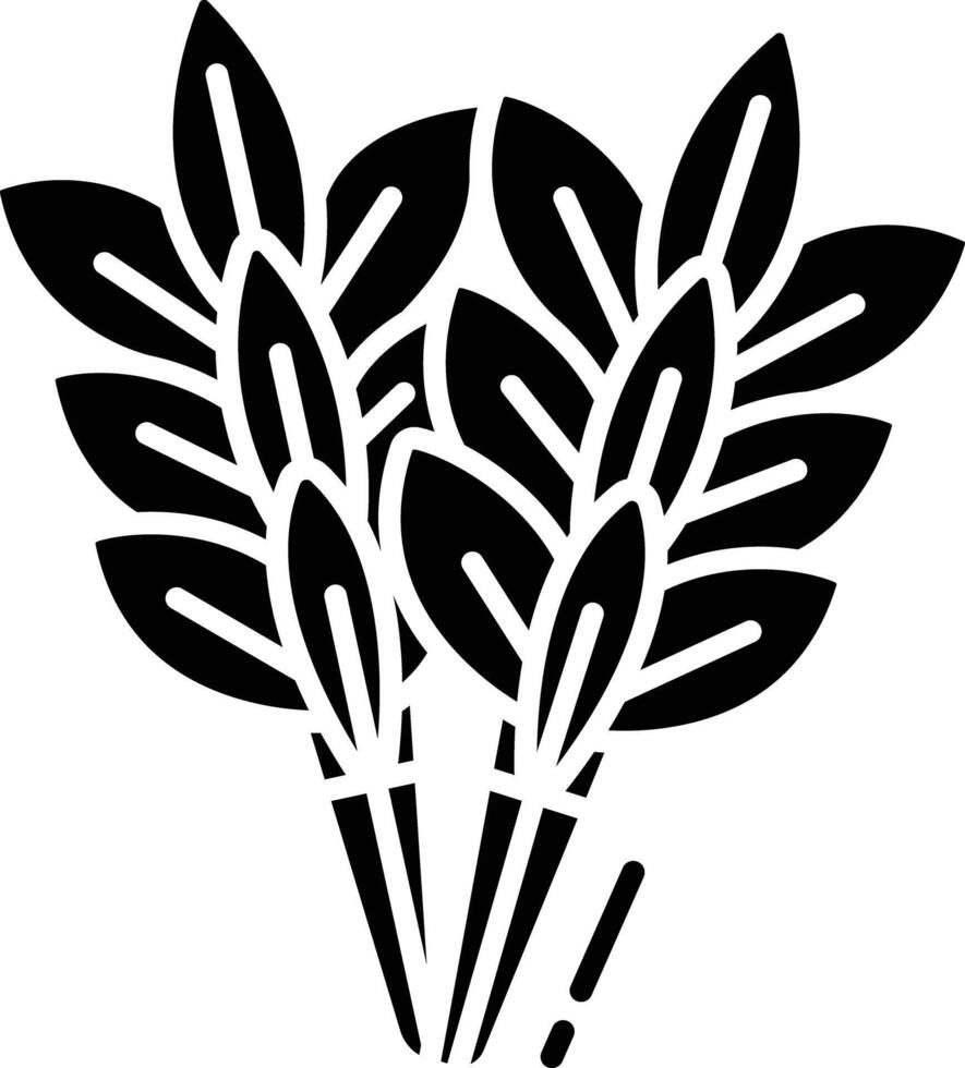 Brich Whisk solid glyph illustration vector