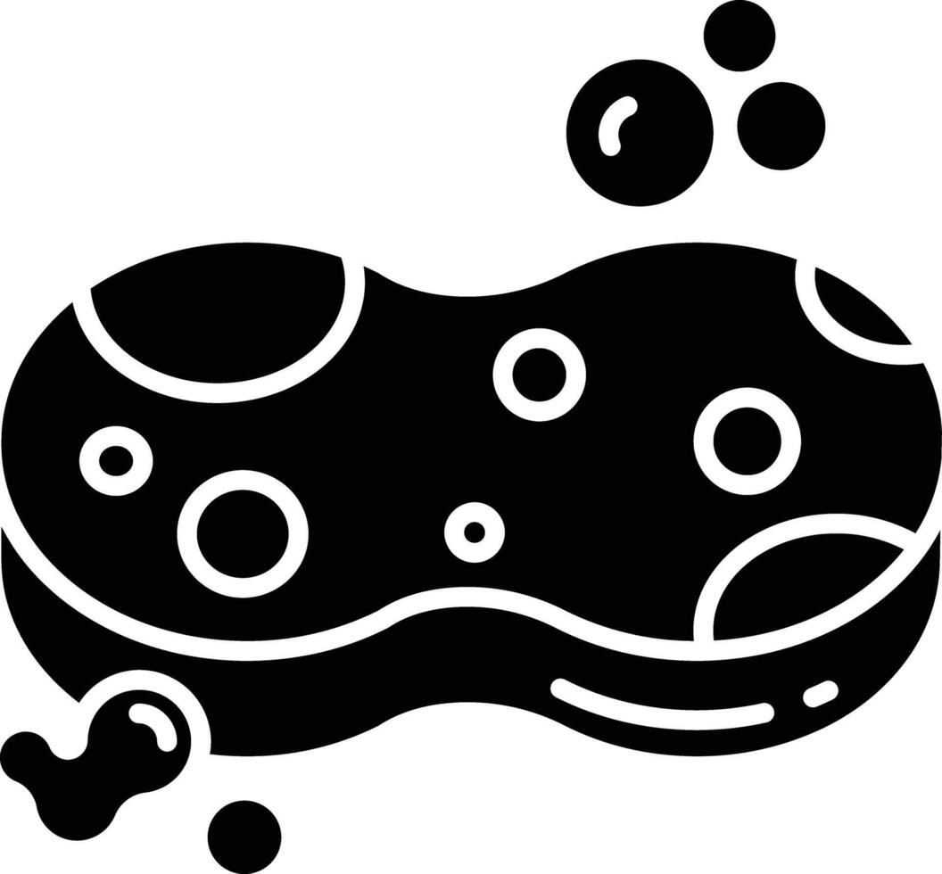 Spong solid glyph illustration vector