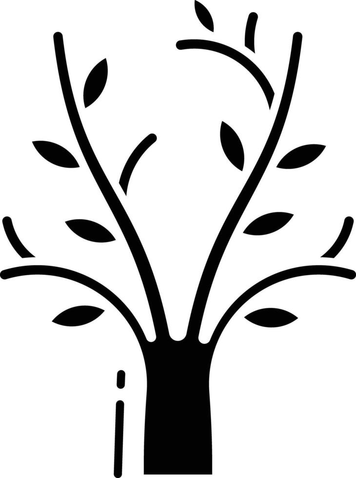 tree solid glyph illustration vector