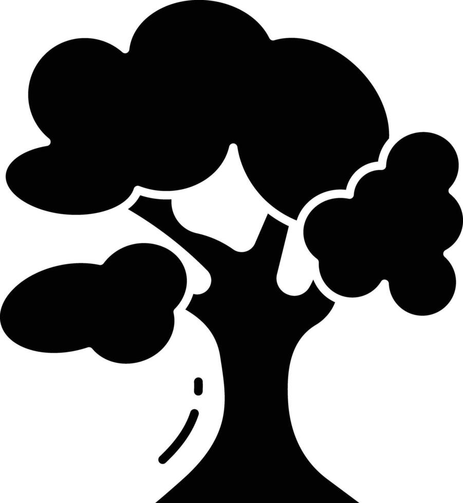 yew solid glyph illustration vector