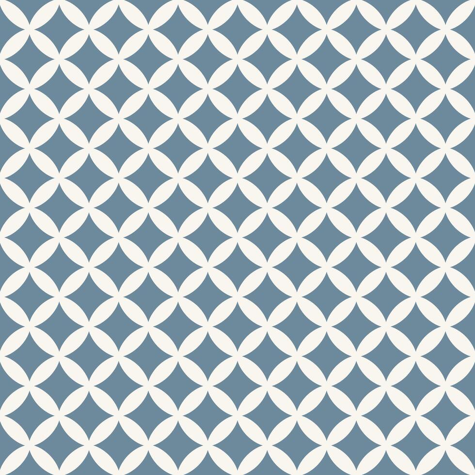 Blue White Stars Geometric Pattern Background vector