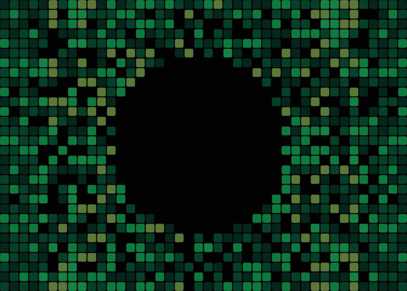 Digital Pixel Background Black Hole Frame vector