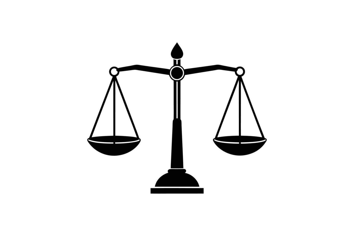 Balance scale cartoon, clipart, and line art in one versatile design vector
