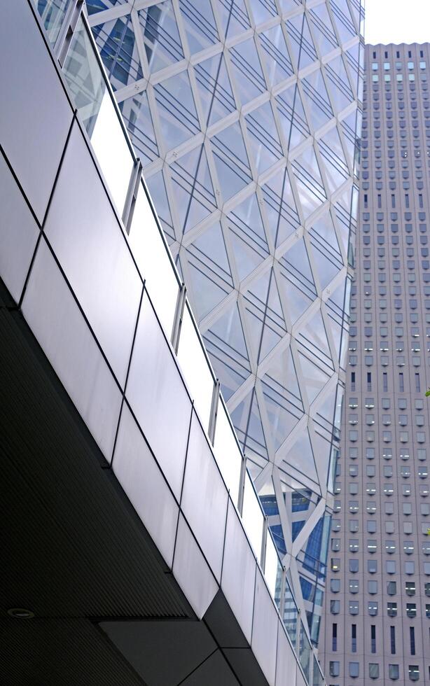 Part of corporated finanial tall building in Tokyo downtown photo