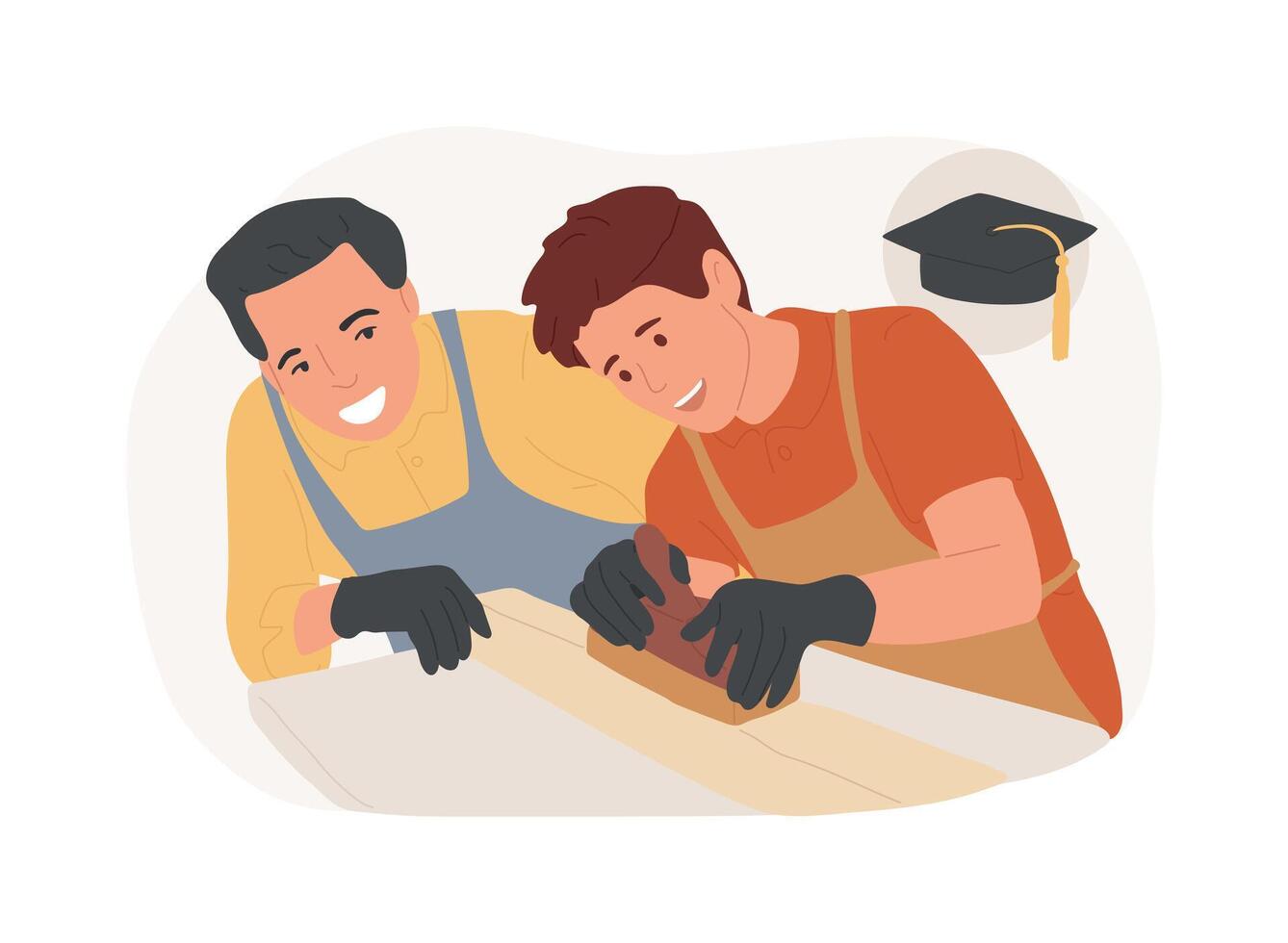 Hand tool isolated cartoon illustrations. vector
