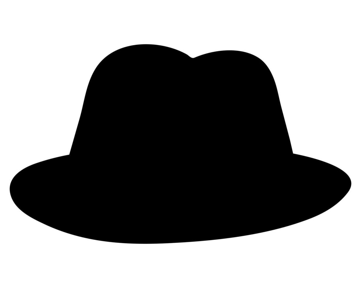 Silhouette of a Hat cap. vector