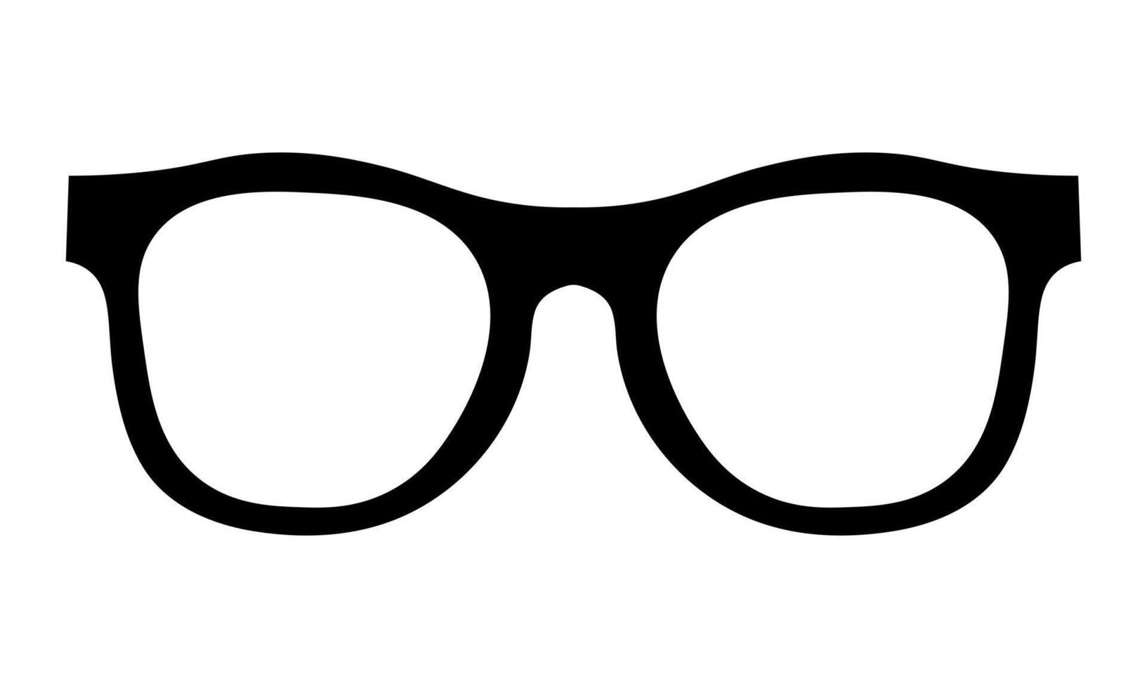 Silhouette of a glasses. vector