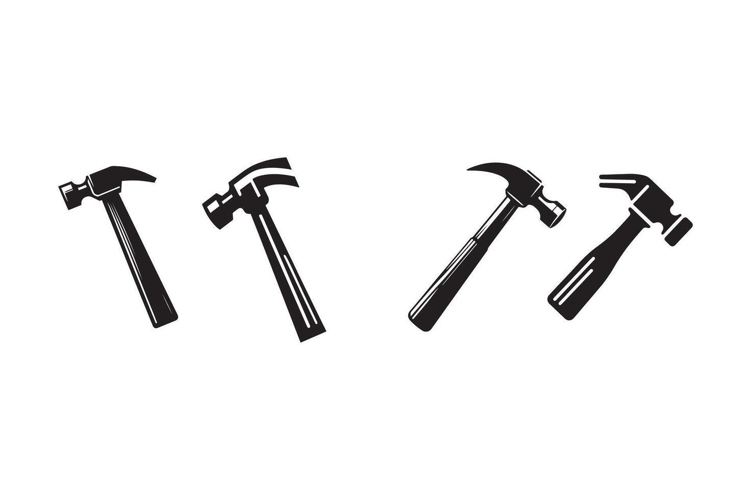 Hammer silhouette design. vector