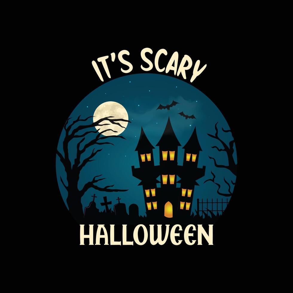 It's Scary Halloween vector