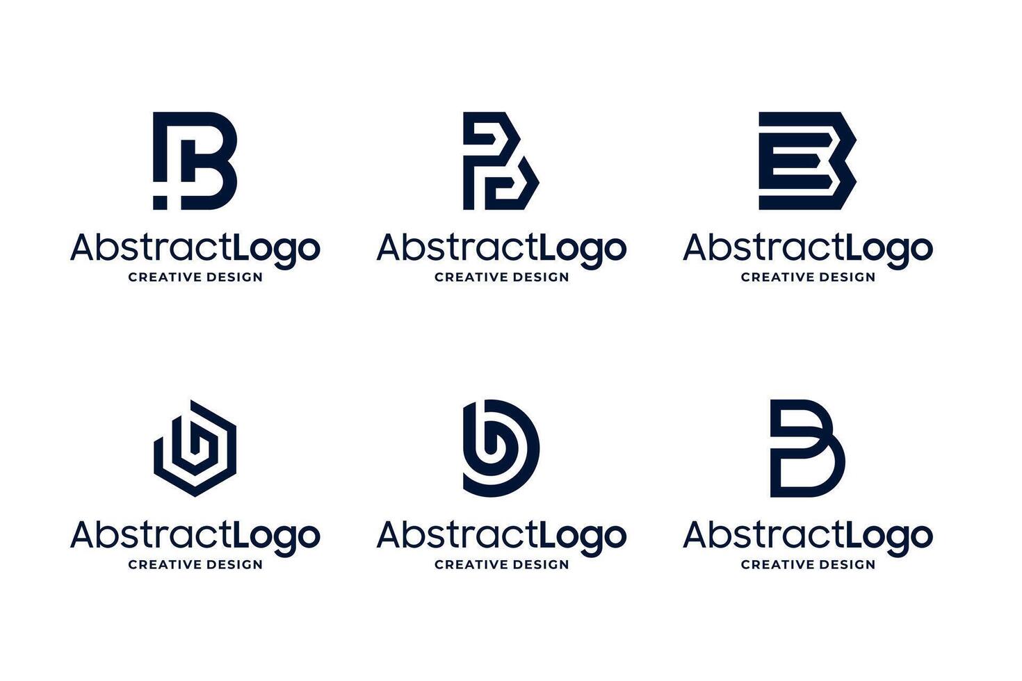 Molecule logo, tech connect logo design collection vector