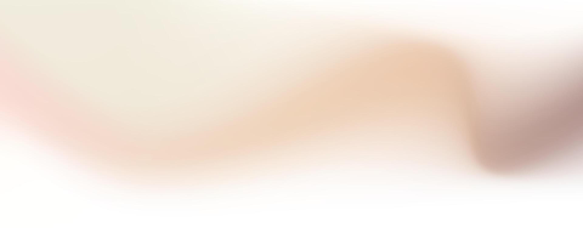 Wavy beige gradient background with light color texture. Nude neutral gradation bg. White and brown elegant champagne abstract wallpaper. Soft warm pastel delicate backdrop. vector