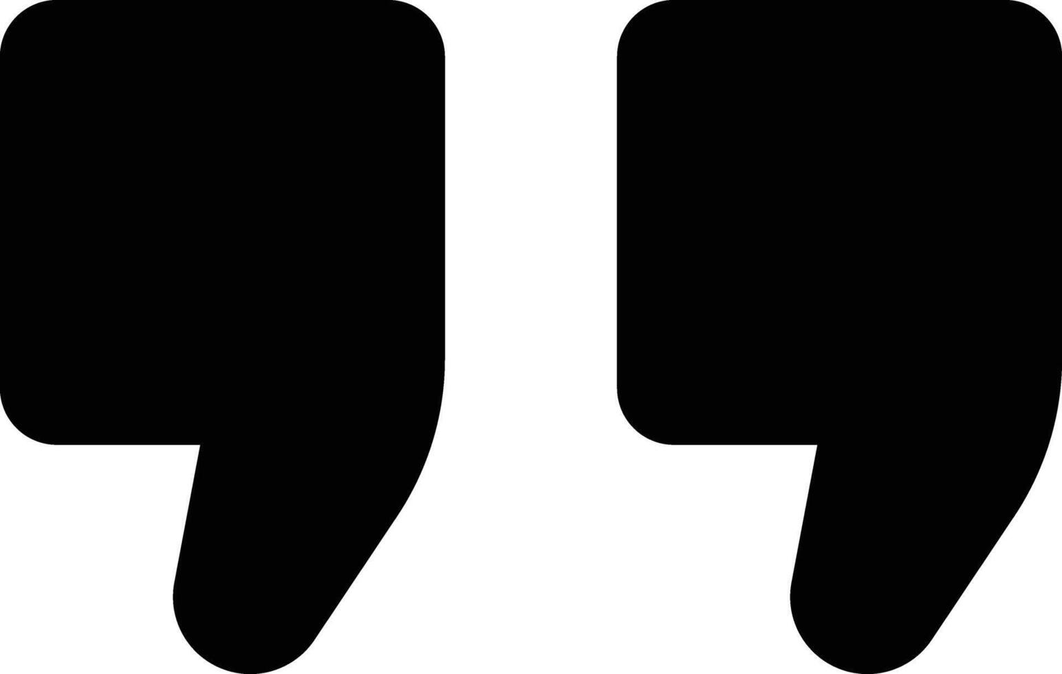 Quote commas icon in flat. Quotation sign isolated on for apps or web Text brackets symbol Object Quote, speech marks, inverted commas or talking marks vector