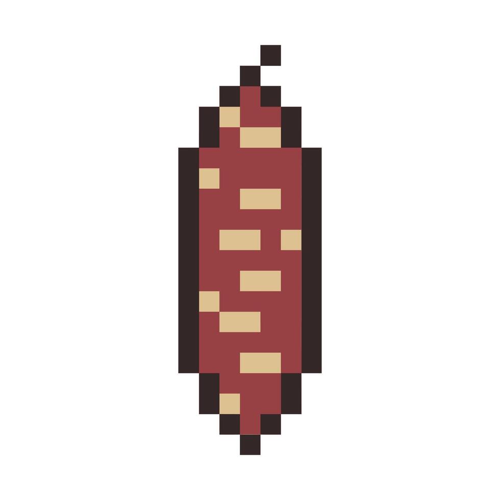pinecone pixel art vector