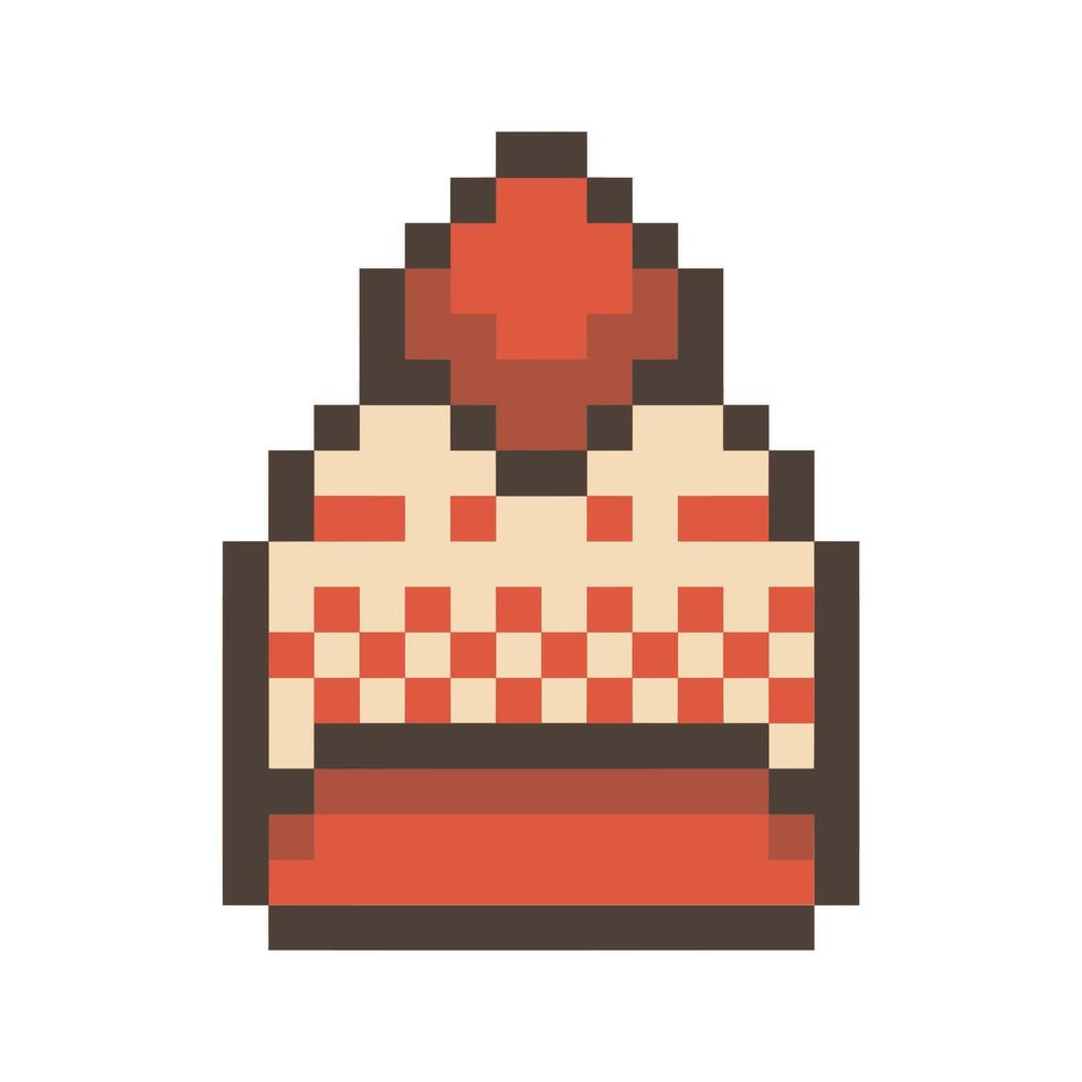 autumn hat pixel art vector