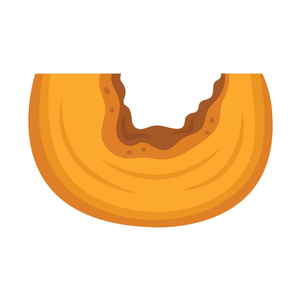 Pumpkin fresh vegetable icon illustration on white background vector
