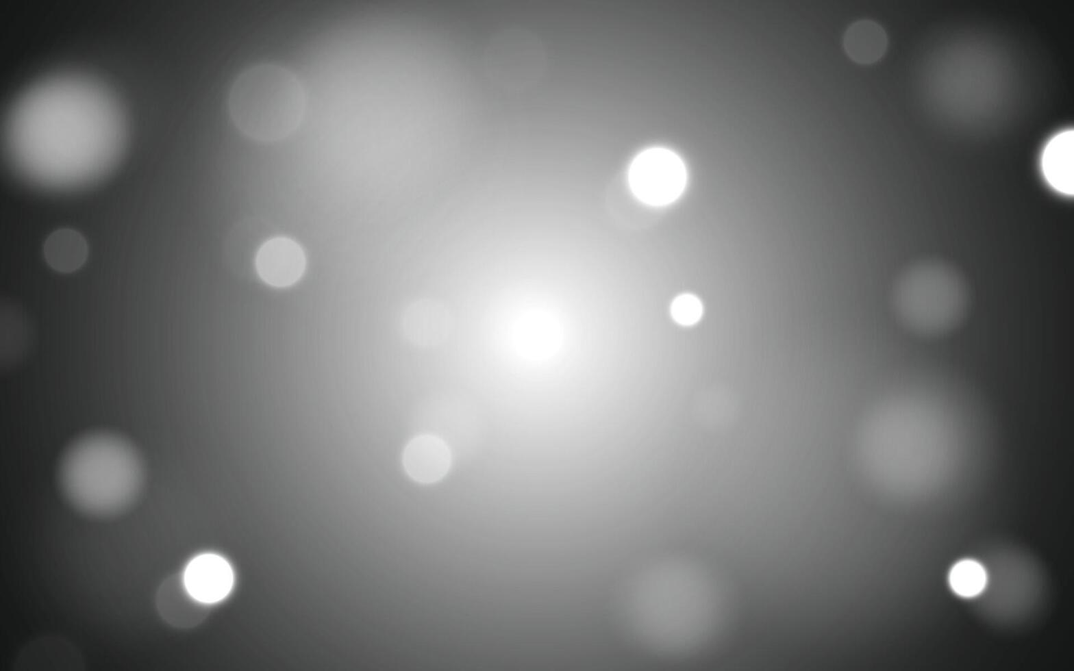 Monochrome Bokeh Background. Elegant Black and White Light Spots, Background decoration vector