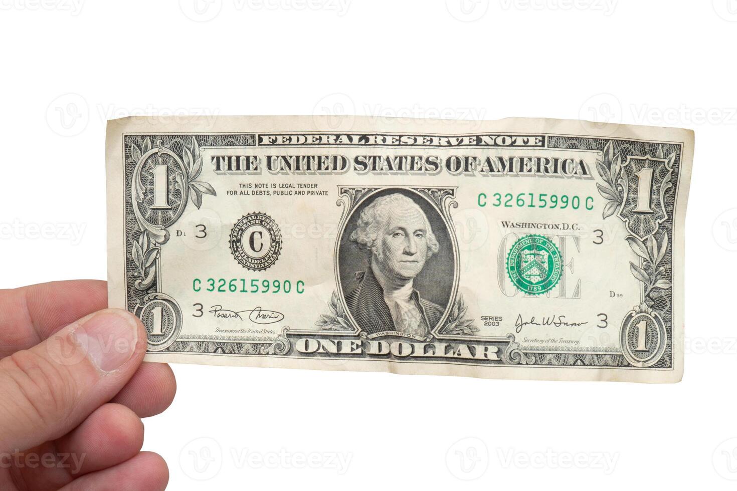 crumpled dollar bill photo