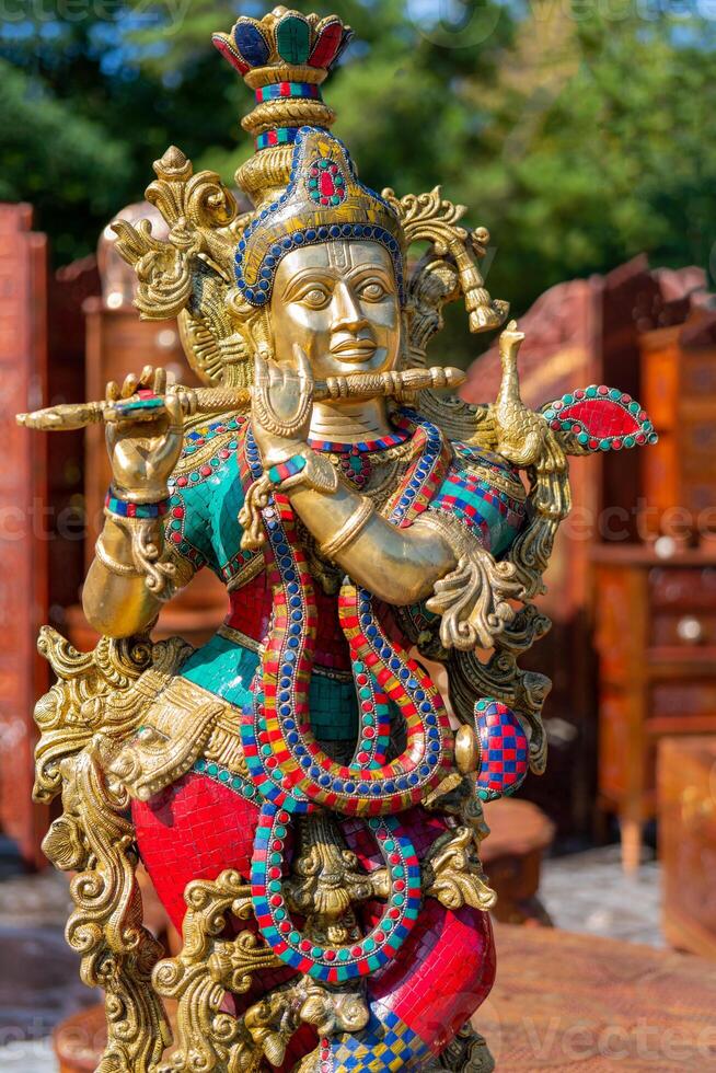 traditional souvenir from India is the figure of the goddess Shiva. photo