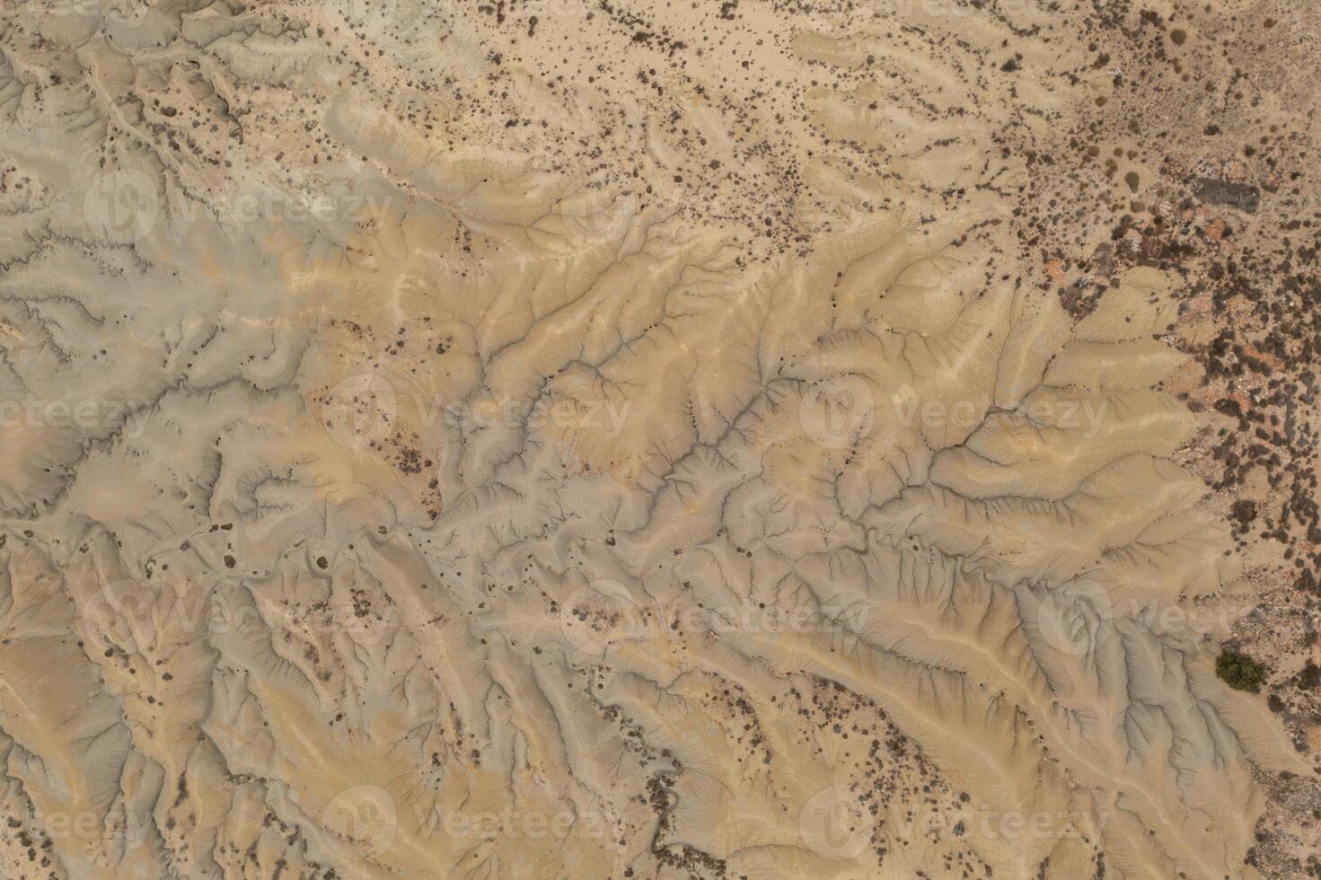 Aerial view of the Abanilla desert or Mahoya Desert in Murcia, Spain photo