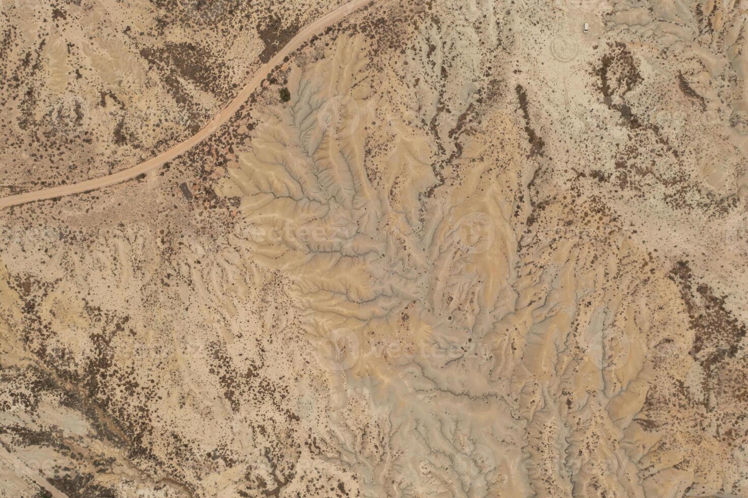Aerial view of the Abanilla desert or Mahoya Desert in Murcia, Spain photo