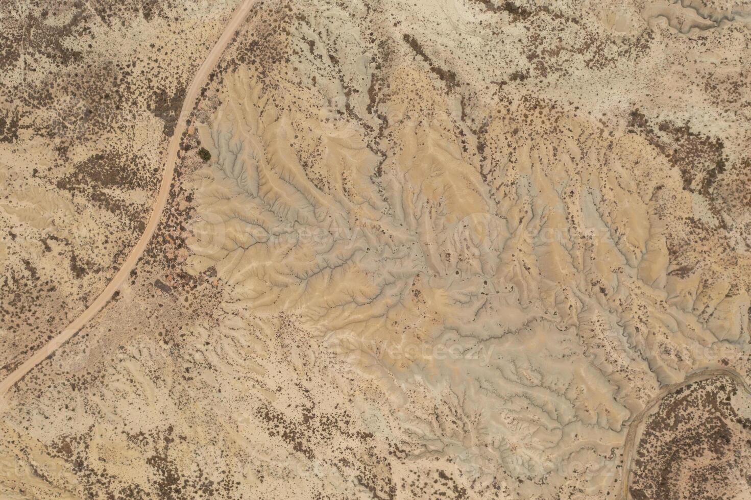 Aerial view of the Abanilla desert or Mahoya Desert in Murcia, Spain photo