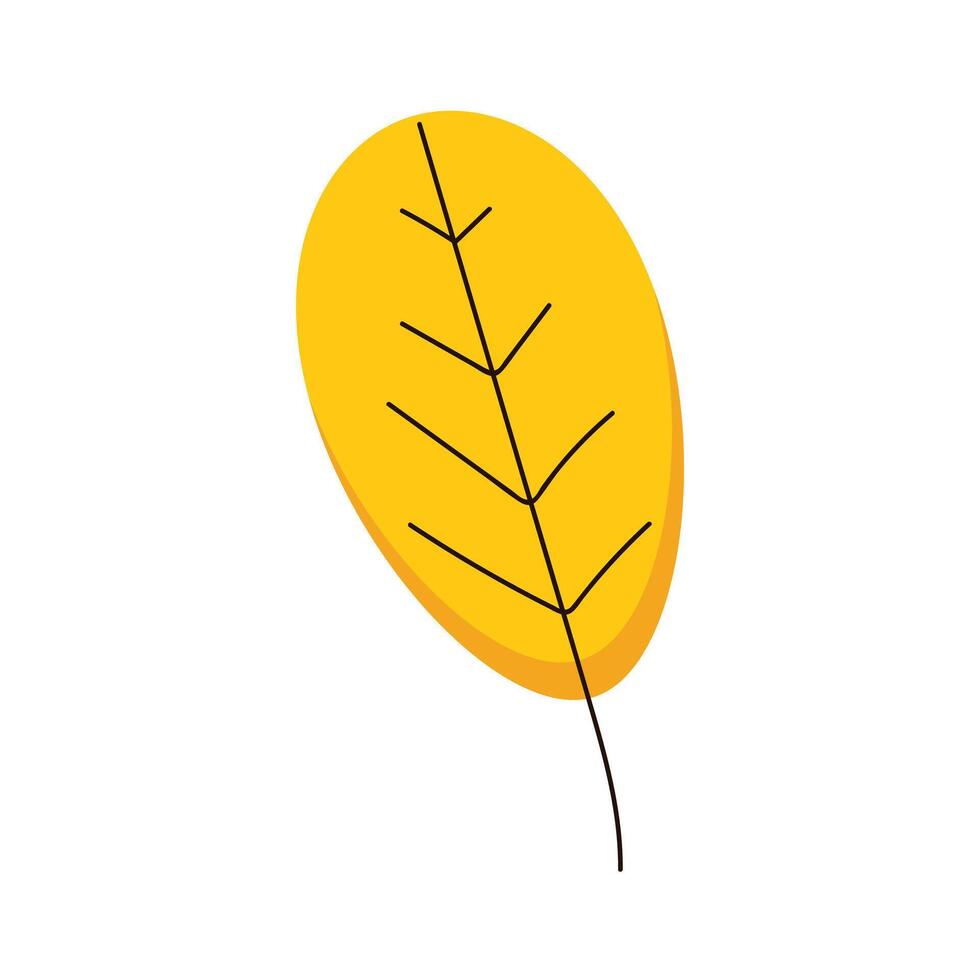 Autumn leaves foliage leaf silhouette forest illustration vector