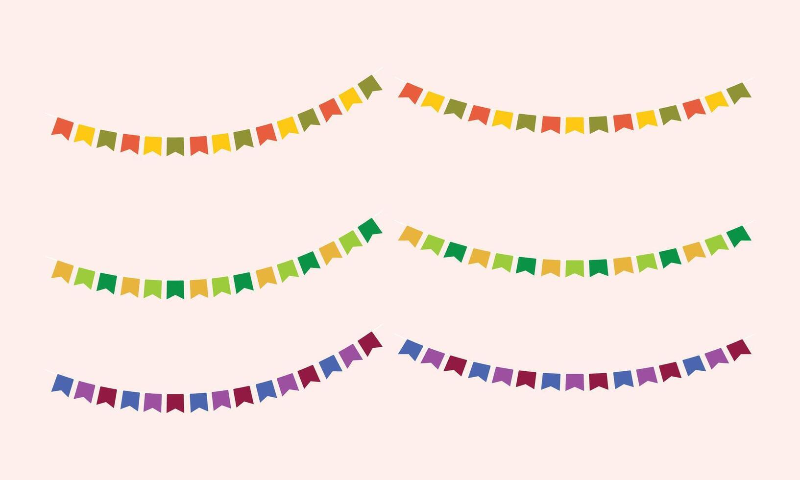Party flags illustration on white background vector