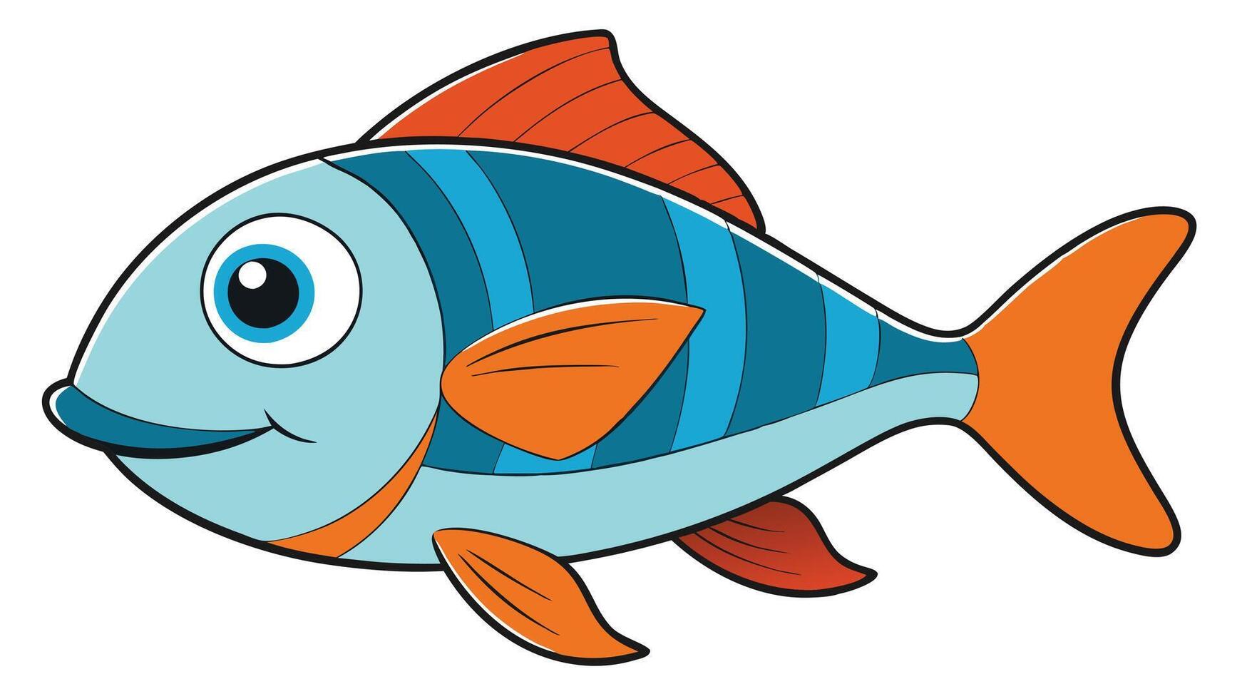 Artwork of fish vector