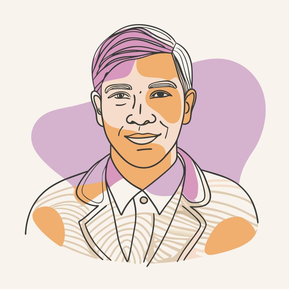 Artwork of employee vector