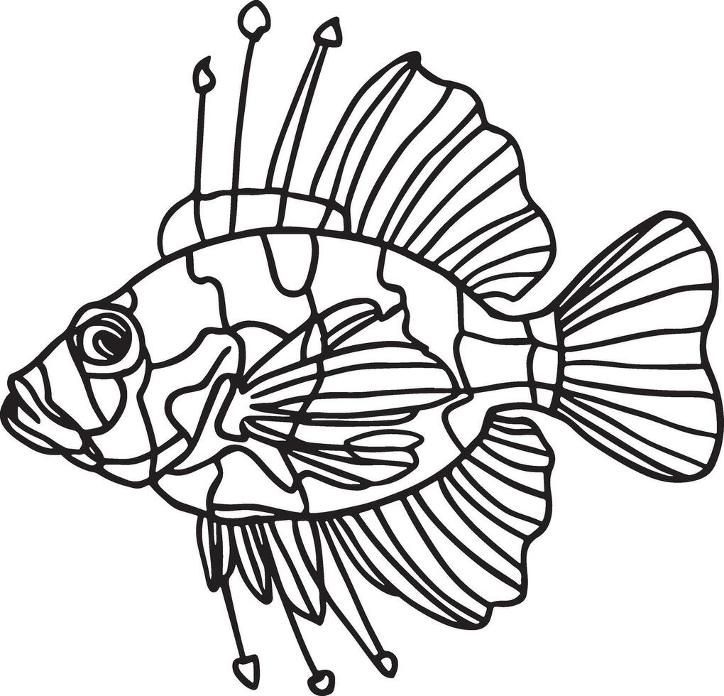 Artwork of a fish vector