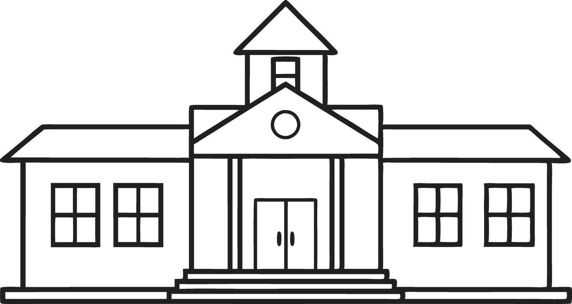 Artwork of school vector