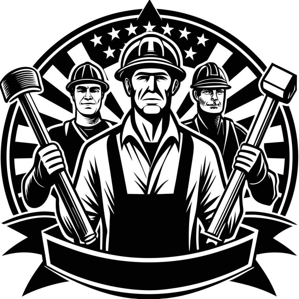 Labor day artwork vector