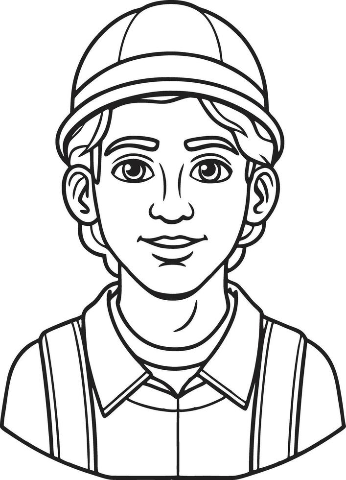 Artwork of worker vector