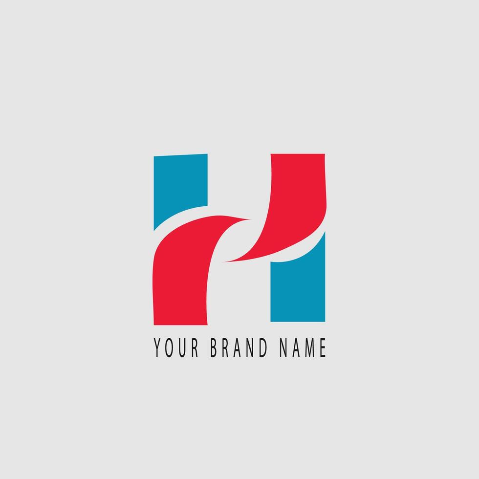 H Letter Shape Logo vector