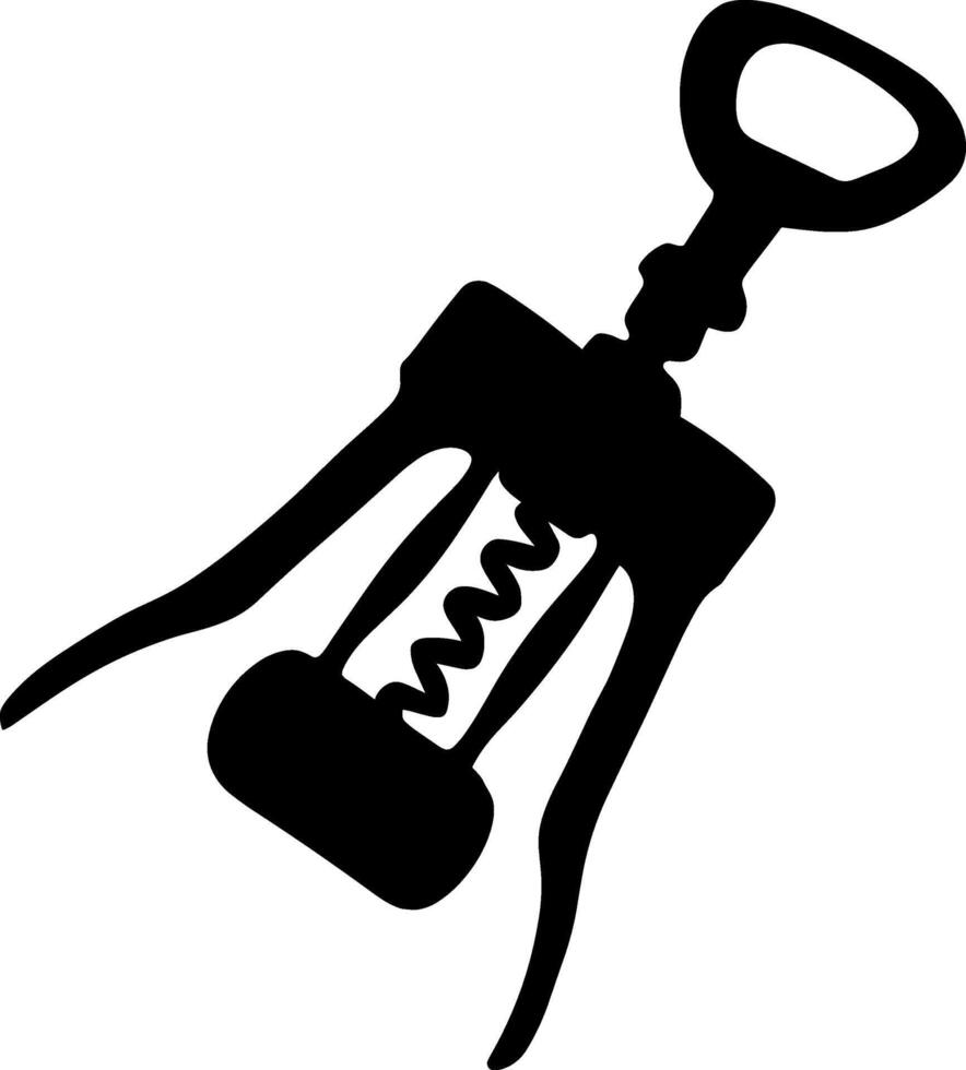 Corkscrew Wine Opener vector