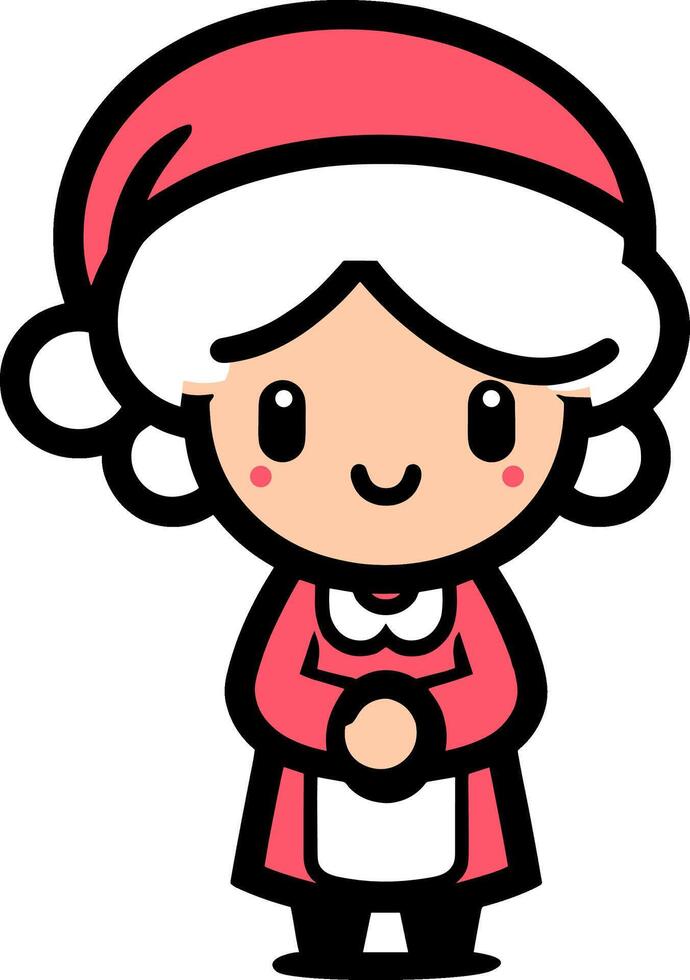 Mama Mrs Claus vector