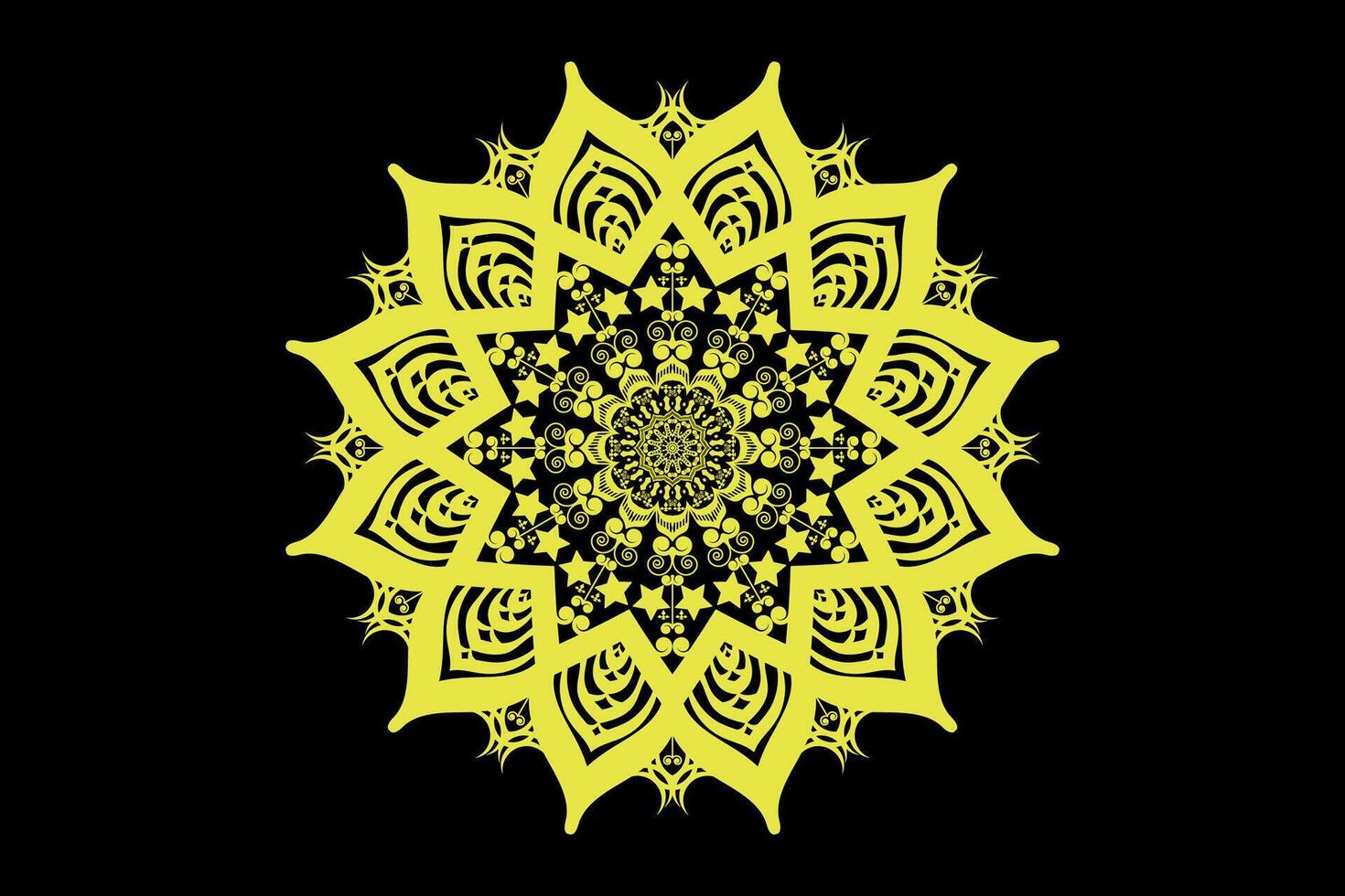Luxury Mandala Art in creative and decoritive Design vector