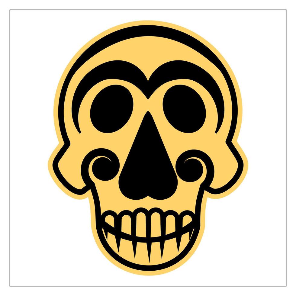 Human Skeleton Shape and Vintage Design Skull Anatomy Art for Graphic Design Element vector