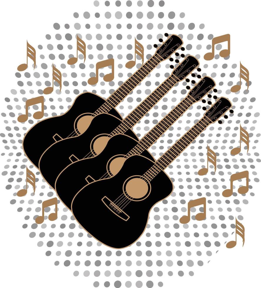 just is my guitar t-shirt Design vector