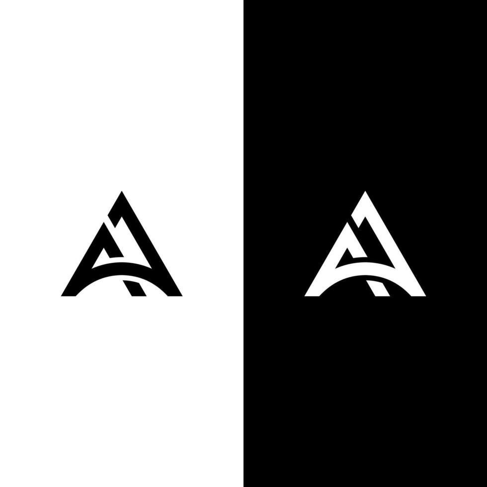 letter A, AA logo vector