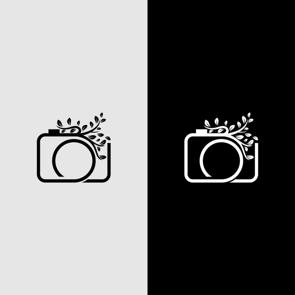 camera tree logo vector