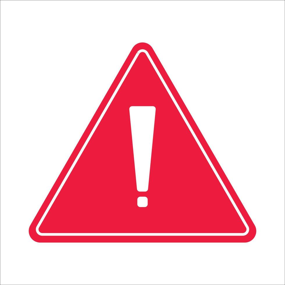 Warning triangle icon vector