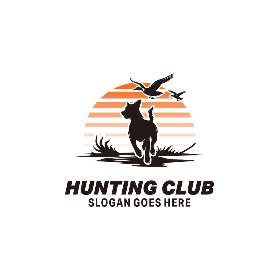 Hunting Club Logo Design Template vector